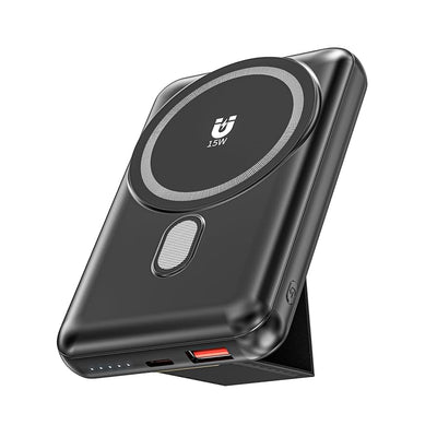 MagSafe-compatible magnetic power bank (5k–10k mAh)