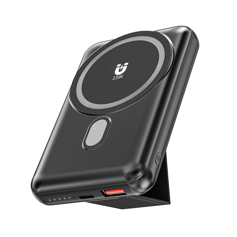MagSafe-compatible magnetic power bank (5k–10k mAh)