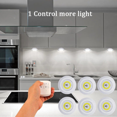Under-cabinet puck lights (battery)