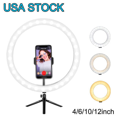 Blue Charlie 10-inch LED Ring Light Kit with Tripod Stand