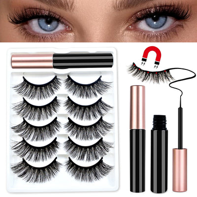 Magnetic Eyeliner + Reusable Lashes — 10‑Magnet Band