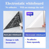 Stick and Write Electrostatic Whiteboard - Reusable