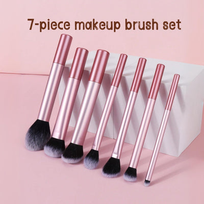 Travel Makeup Brush Set (7‑Piece)