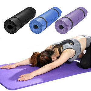 Thick 10MM Yoga Mats 183X60 Pilates Fitness Body Building Mat Non-slip